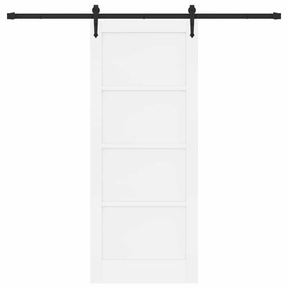 Schiebetür ORKDAL Weiß 83 x 202 cm Massivholz Kiefer