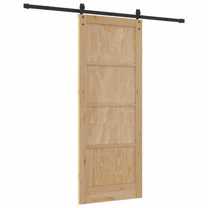 Schiebetür ORKDAL Braun 83 x 211 cm Massivholz Kiefer
