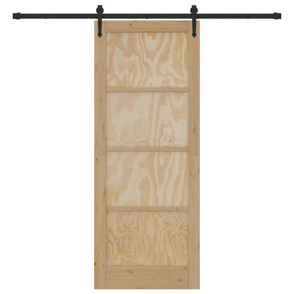 Schiebetür ORKDAL Braun 83 x 211 cm Massivholz Kiefer