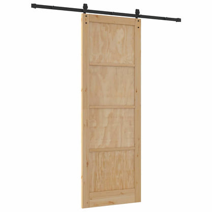 Schiebetür ORKDAL Braun 83 x 232 cm Massivholz Kiefer