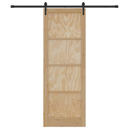 Schiebetür ORKDAL Braun 83 x 232 cm Massivholz Kiefer