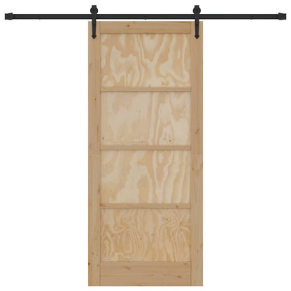 Schiebetür ORKDAL Braun 86 x 198,5 cm Massivholz Kiefer