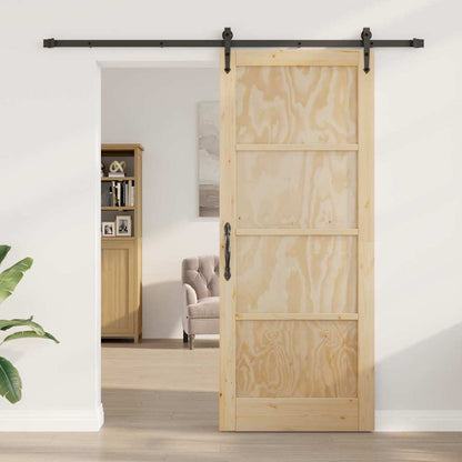 Schiebetür ORKDAL Braun 86 x 211 cm Massivholz Kiefer