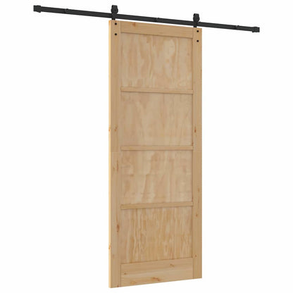 Schiebetür ORKDAL Braun 86 x 211 cm Massivholz Kiefer