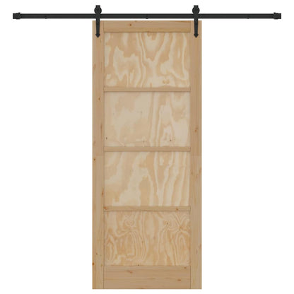 Schiebetür ORKDAL Braun 86 x 211 cm Massivholz Kiefer