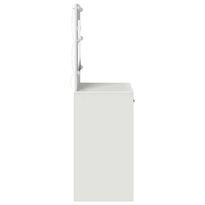 Schminktisch mit Speicher Weiß 78,5 x 41 x 135 cm Holzwerkstoff