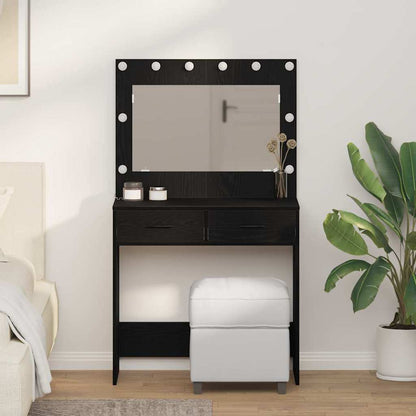 Schminktisch Schwarze Eiche 78,5 x 41 x 135 cm Holzwerkstoff
