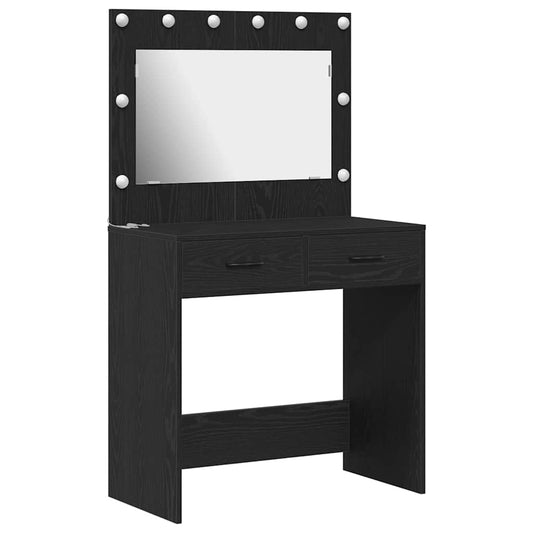 Schminktisch Schwarze Eiche 78,5 x 41 x 135 cm Holzwerkstoff