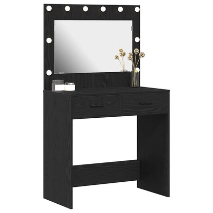 Schminktisch Schwarze Eiche 78,5 x 41 x 135 cm Holzwerkstoff