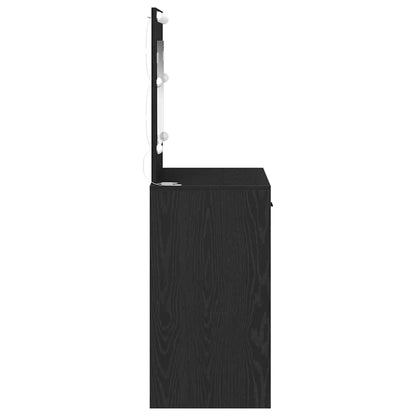 Schminktisch Schwarze Eiche 78,5 x 41 x 135 cm Holzwerkstoff