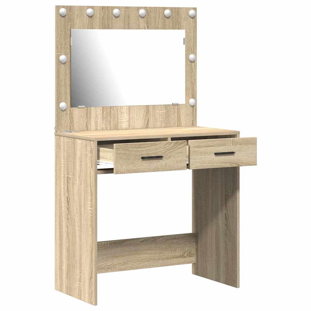 Schminktisch Sonoma Eiche 78,5 x 41 x 135 cm Holzwerkstoff