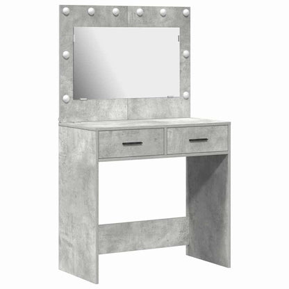 Schminktisch Betongrau 78,5 x 41 x 135 cm Holzwerkstoff