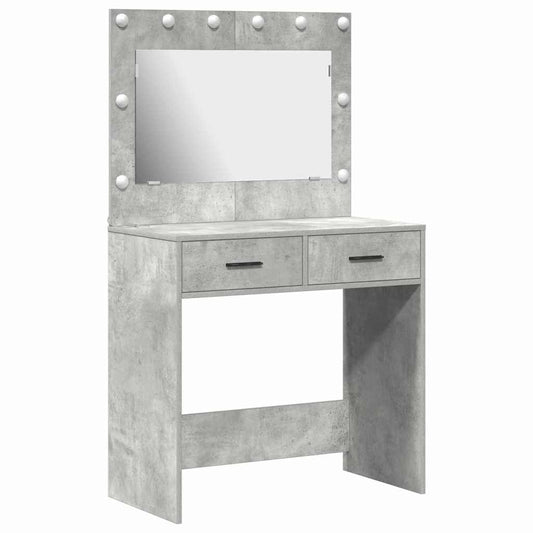 Schminktisch Betongrau 78,5 x 41 x 135 cm Holzwerkstoff