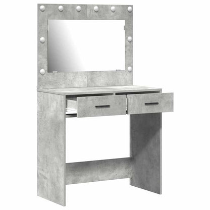 Schminktisch Betongrau 78,5 x 41 x 135 cm Holzwerkstoff