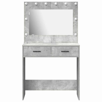 Schminktisch Betongrau 78,5 x 41 x 135 cm Holzwerkstoff