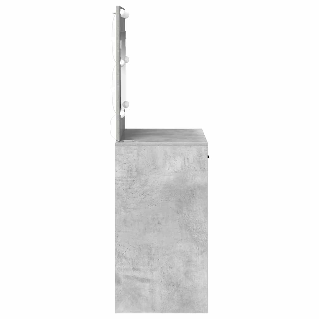 Schminktisch Betongrau 78,5 x 41 x 135 cm Holzwerkstoff