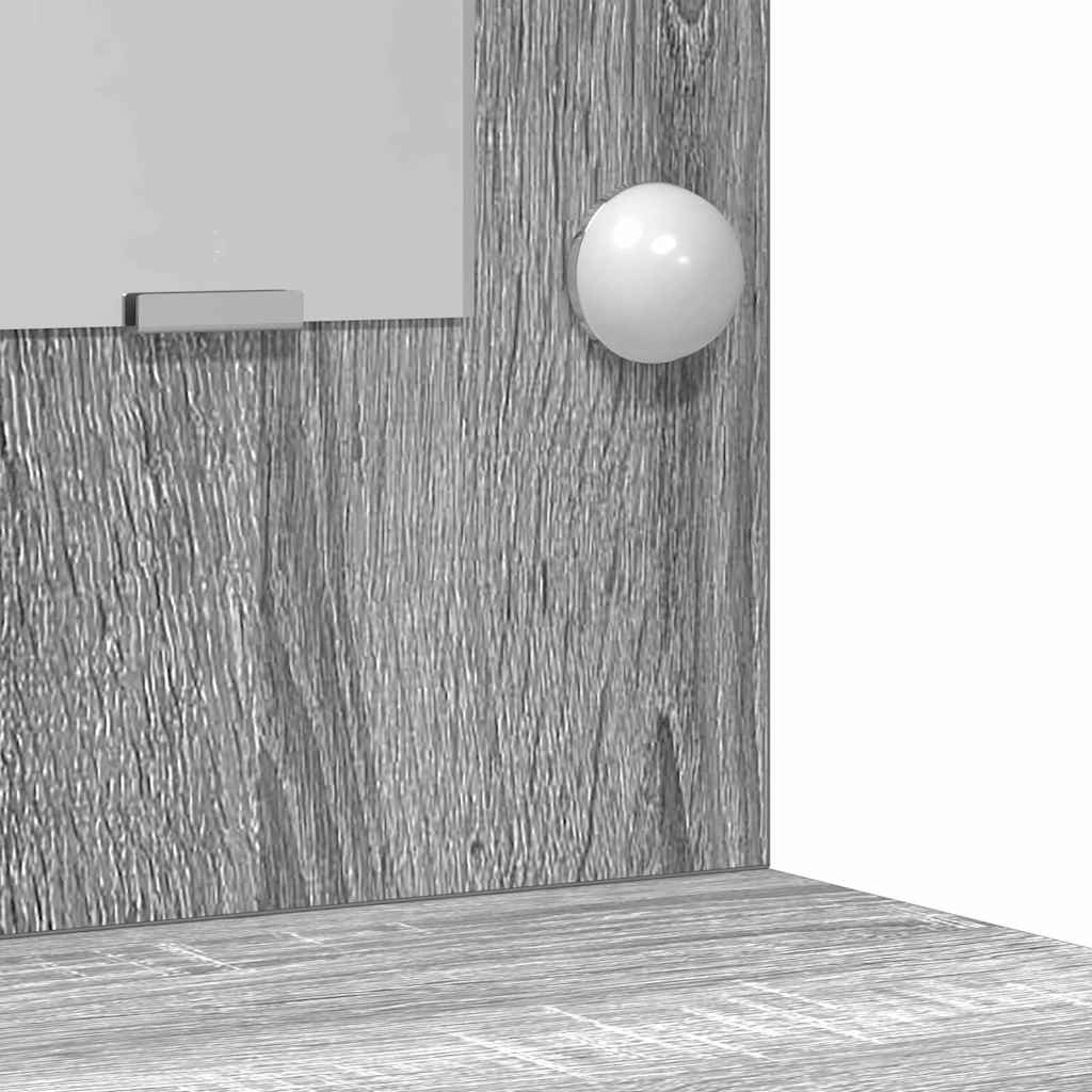 Schminktisch Grau Sonoma 78,5 x 41 x 135 cm Holzwerkstoff