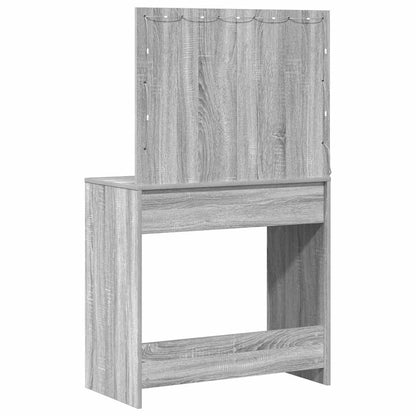 Schminktisch Grau Sonoma 78,5 x 41 x 135 cm Holzwerkstoff