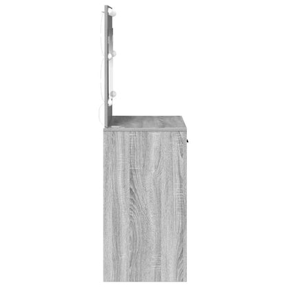 Schminktisch Grau Sonoma 78,5 x 41 x 135 cm Holzwerkstoff