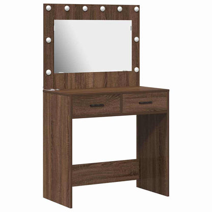 Schminktisch Braune Eiche 78,5 x 41 x 135 cm Holzwerkstoff