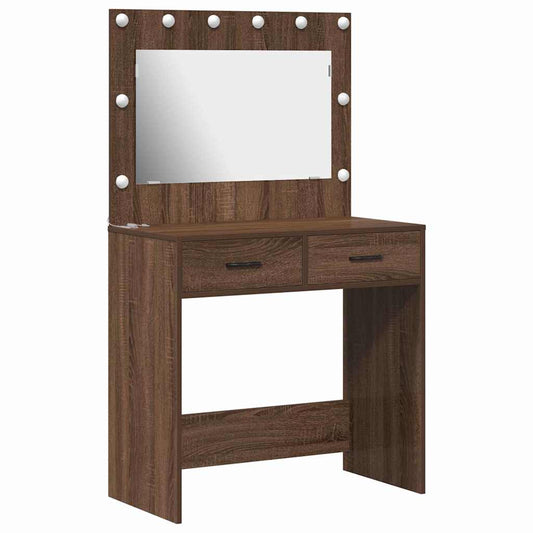 Schminktisch Braune Eiche 78,5 x 41 x 135 cm Holzwerkstoff