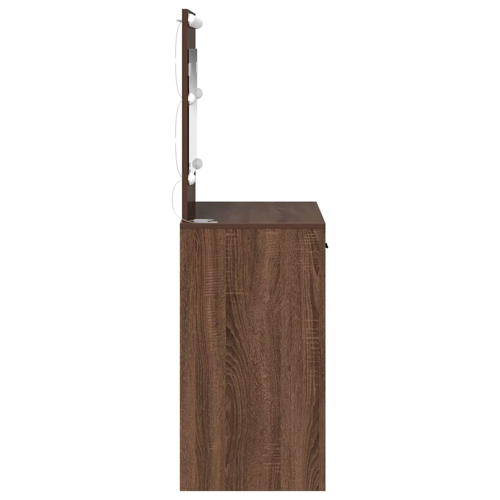 Schminktisch Braune Eiche 78,5 x 41 x 135 cm Holzwerkstoff