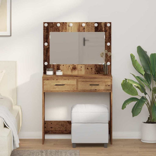 Schminktisch Altholz 78,5 x 41 x 135 cm Holzwerkstoff