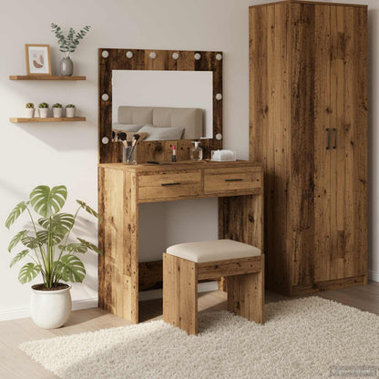 Schminktisch Altholz 78,5 x 41 x 135 cm Holzwerkstoff