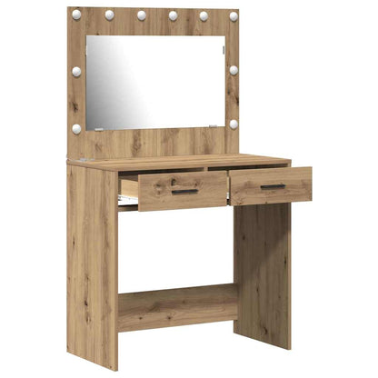 Schminktisch mit Speicher Eiche handwerklich 78,5 x 41 x 135 cm