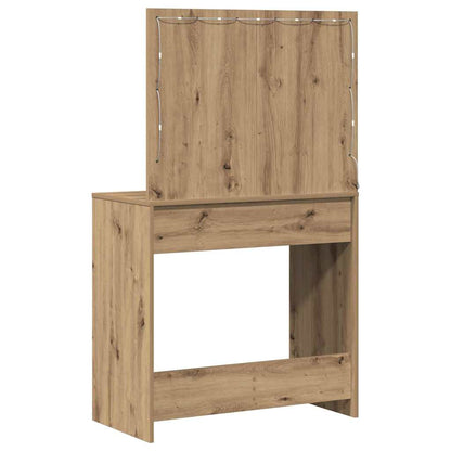 Schminktisch mit Speicher Eiche handwerklich 78,5 x 41 x 135 cm