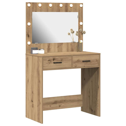 Schminktisch mit Speicher Eiche handwerklich 78,5 x 41 x 135 cm
