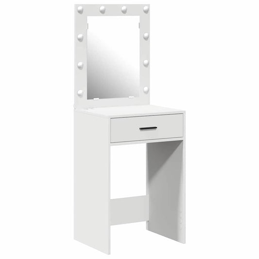 Schminktisch mit Schubladen Weiß 50 x 41 x 135 cm Holzwerkstoff
