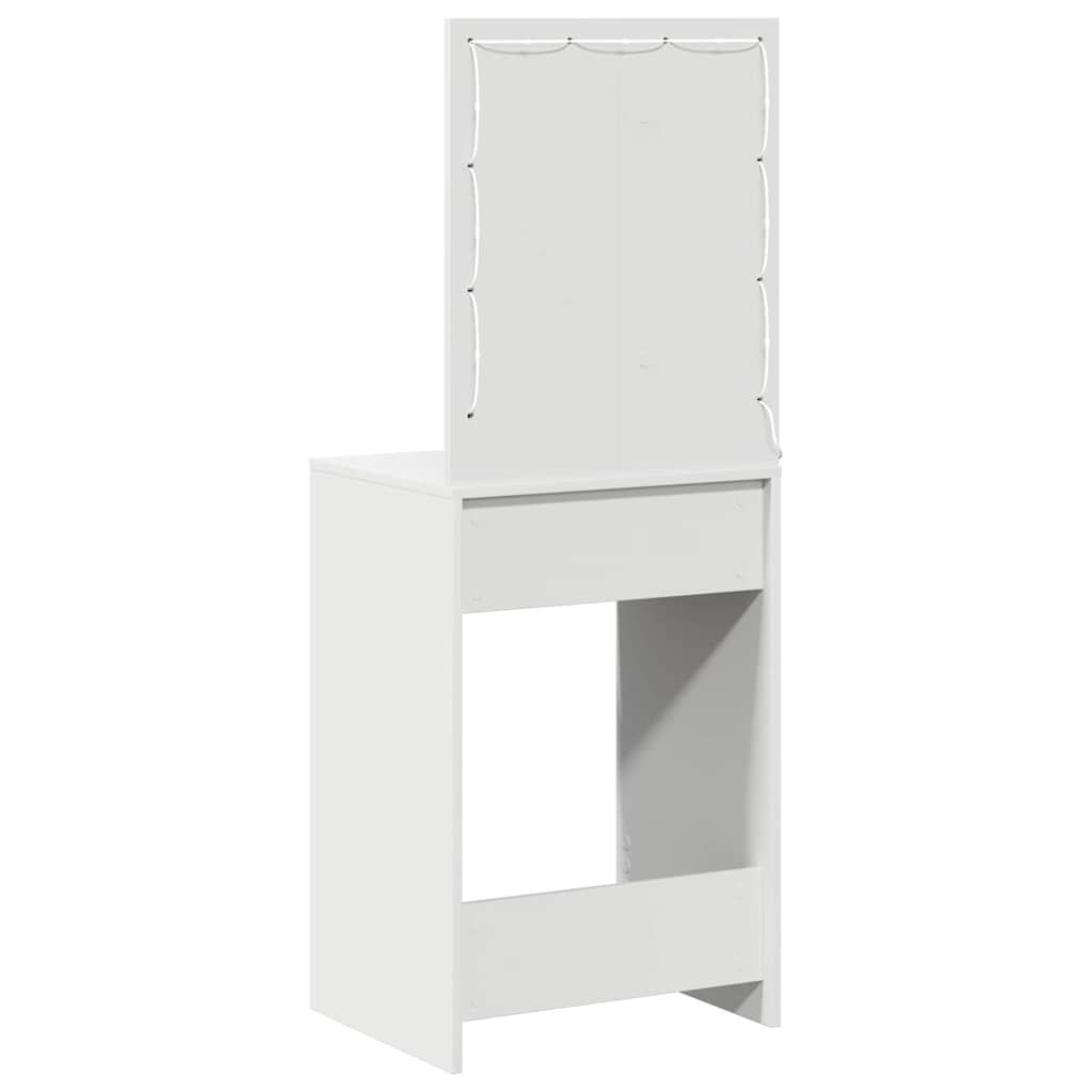 Schminktisch mit Schubladen Weiß 50 x 41 x 135 cm Holzwerkstoff