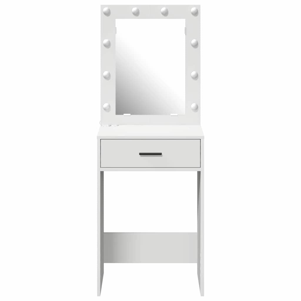 Schminktisch mit Schubladen Weiß 50 x 41 x 135 cm Holzwerkstoff