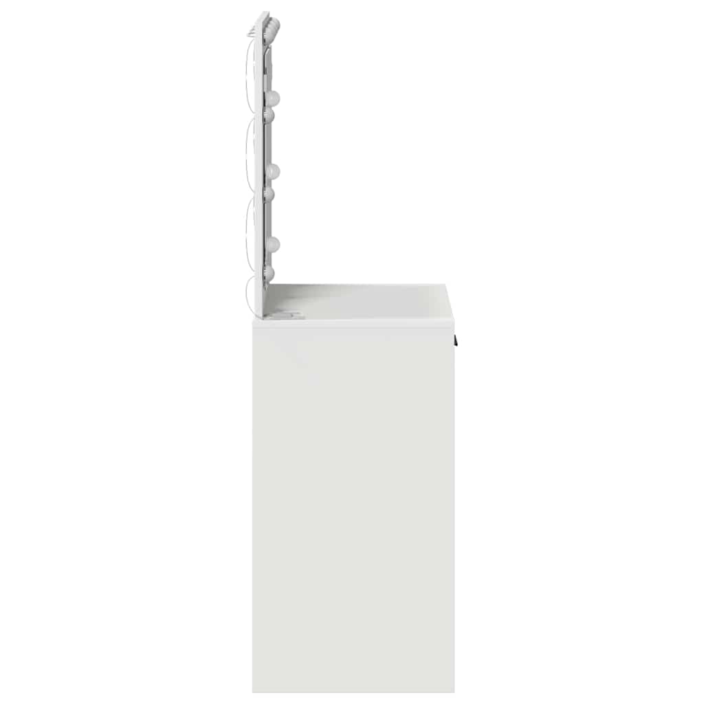 Schminktisch mit Schubladen Weiß 50 x 41 x 135 cm Holzwerkstoff