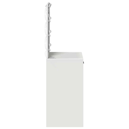 Schminktisch mit Schubladen Weiß 50 x 41 x 135 cm Holzwerkstoff