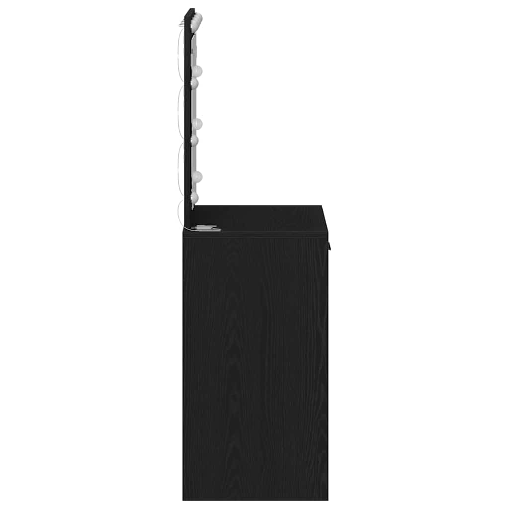 Schminktisch Schwarze Eiche 50 x 41 x 135 cm Holzwerkstoff