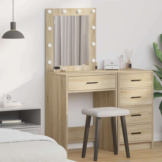 Schminktisch Sonoma Eiche 50 x 41 x 135 cm Holzwerkstoff