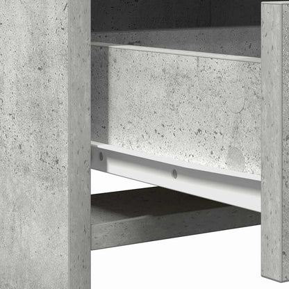 Schminktisch Betongrau 50 x 41 x 135 cm Holzwerkstoff