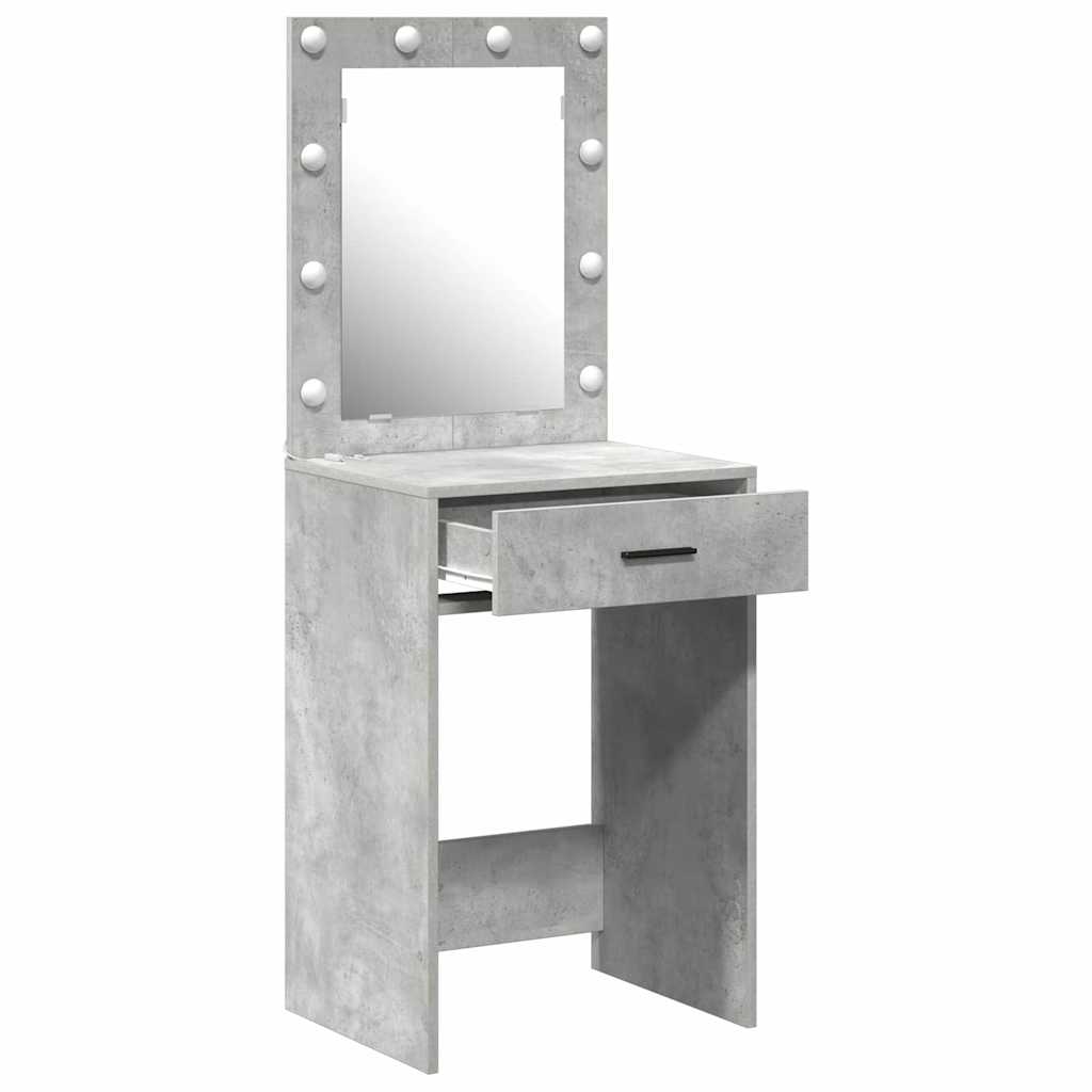 Schminktisch Betongrau 50 x 41 x 135 cm Holzwerkstoff
