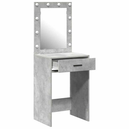 Schminktisch Betongrau 50 x 41 x 135 cm Holzwerkstoff