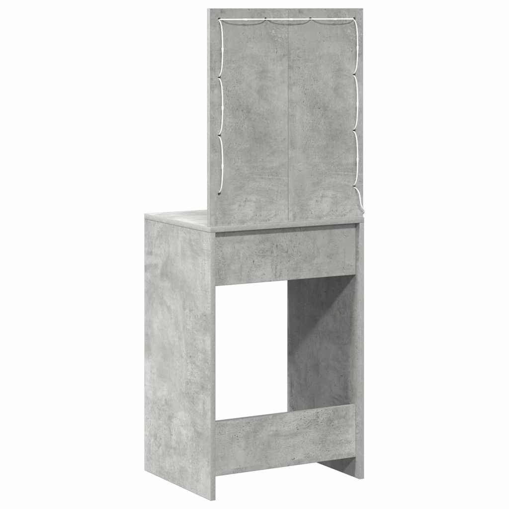 Schminktisch Betongrau 50 x 41 x 135 cm Holzwerkstoff