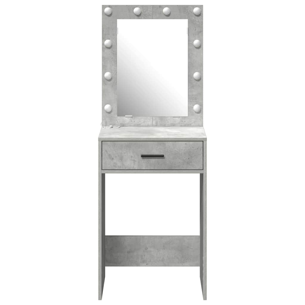 Schminktisch Betongrau 50 x 41 x 135 cm Holzwerkstoff