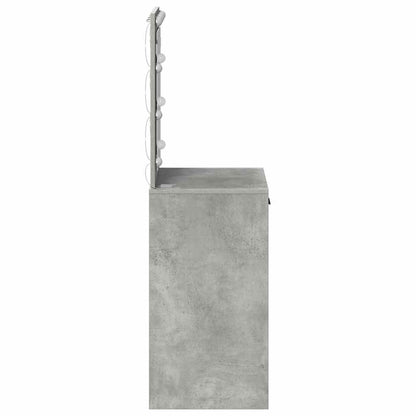 Schminktisch Betongrau 50 x 41 x 135 cm Holzwerkstoff