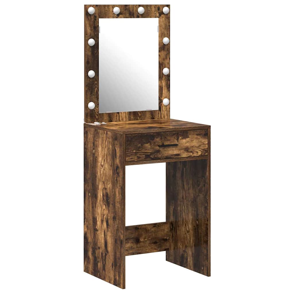 Schminktisch Räuchereiche 50 x 41 x 135 cm Holzwerkstoff