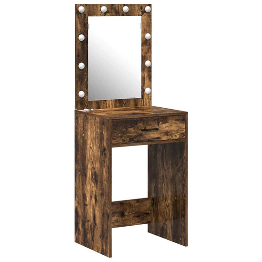 Schminktisch Räuchereiche 50 x 41 x 135 cm Holzwerkstoff