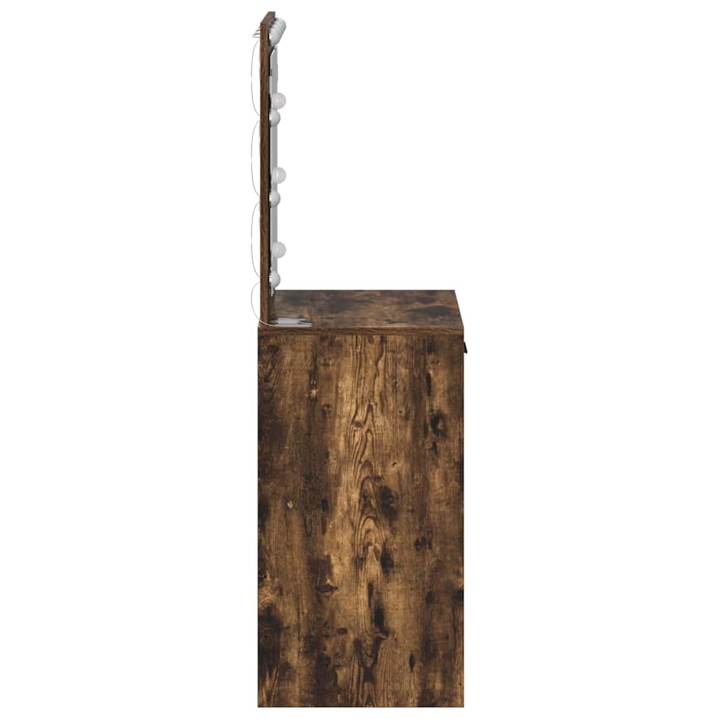 Schminktisch Räuchereiche 50 x 41 x 135 cm Holzwerkstoff