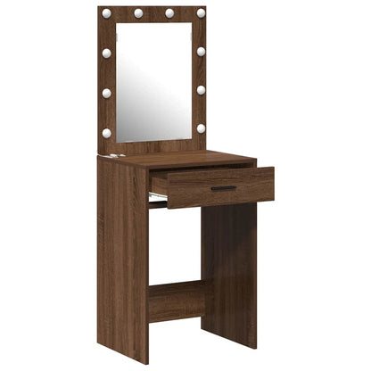 Schminktisch Braunes Eichenholz 50 x 41 x 135 cm Holzwerkstoff