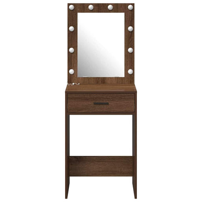 Schminktisch Braunes Eichenholz 50 x 41 x 135 cm Holzwerkstoff