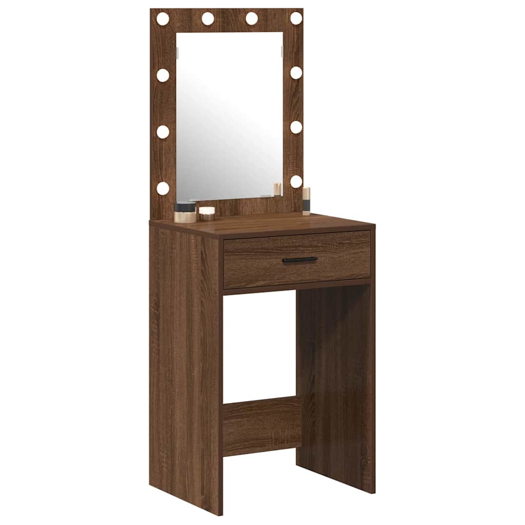 Schminktisch Braunes Eichenholz 50 x 41 x 135 cm Holzwerkstoff